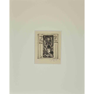 Ex Libris Giorgio Balbi, Etching, Mid-20th Century For Sale