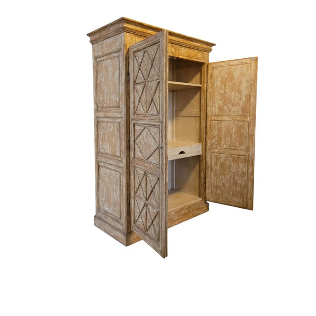 7.5 Feet Tall Rustic Armoire For Sale - Image 4 of 12