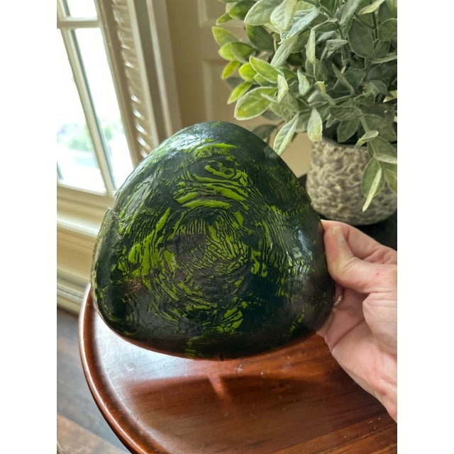 1960s Mid-Century Modern Enameled Brass Ashtray For Sale - Image 4 of 8