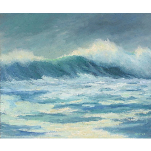 Serene, small-scale early 20th century landscape of a stream in winter by Ohio artist Martin George Dumler (American,...