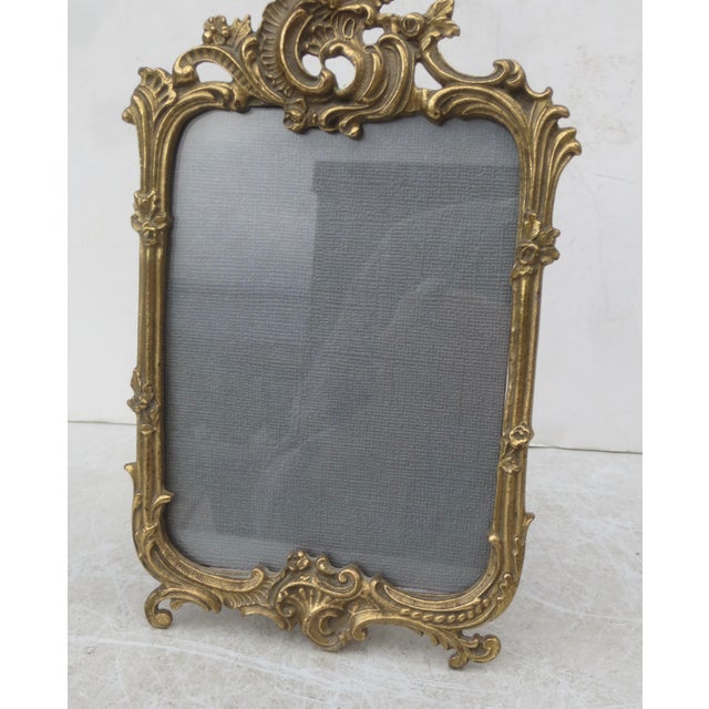 Rococo Antique Bronze Rocco Photo Frame For Sale - Image 3 of 7