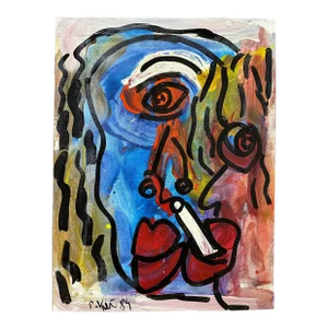 Original 1989 Peter Keil Painting, Titled