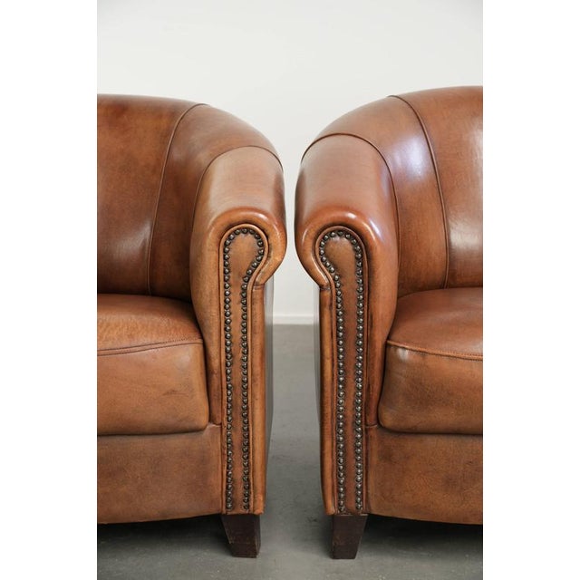 English Sheepskin Club Armchairs, Set of 2 For Sale - Image 10 of 16