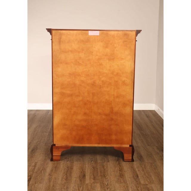 Henkel Harris Chippendale Style Mahogany Tall Chest For Sale - Image 14 of 18