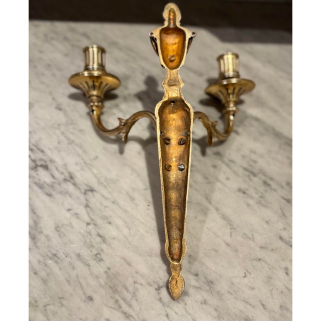 Metal Antique French Neo-Classical Style Sconces For Sale - Image 7 of 11
