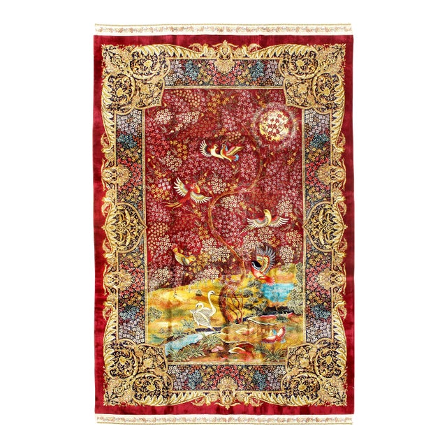 Pasargad DC Exquisite Design Paris Palace Fine Power Loom v. Silk Rug For Sale