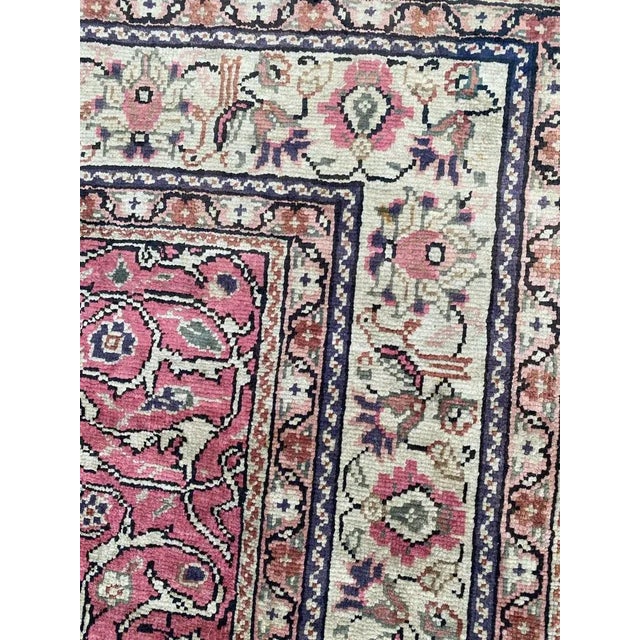 Vintage Silk Turkish Rug For Sale - Image 9 of 18