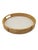 Vintage Round Rattan and Bamboo Tray, 1970s For Sale - Image 10 of 10
