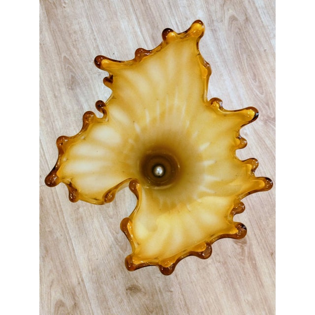 1960s Large Yellow Glass Vase, Spain, 1960s For Sale - Image 5 of 8