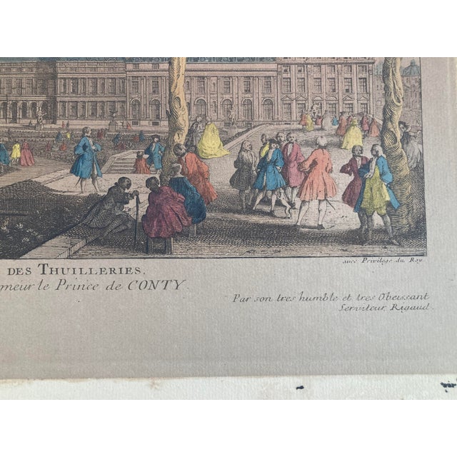 Jacques Rigaud Engraving Palais Des Thuilleries For Sale In Los Angeles - Image 6 of 10
