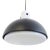 Space Age Glass and Metal Pendant Lamp from Glashütte Limburg, 1970s For Sale