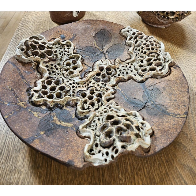 Danish Brutalist Studio Pottery Works by Bodil Marie Nielsen, Denmark, 1960s-1970s, Set of 4 For Sale - Image 6 of 14