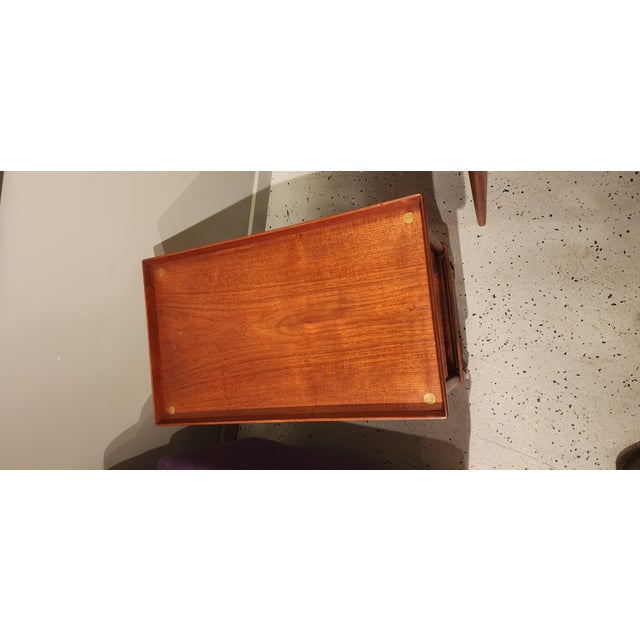 John Stuart Vintage teak Bar Cart for John Stuart For Sale - Image 4 of 5