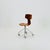 Mid century Arne Jacobsen, swivel desk chair made teak model 3113, Fritz Hansen, 1960s The height swivel T-chair, model...