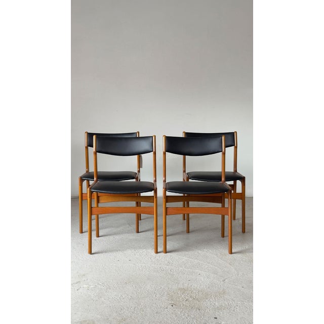 Teak Dining Chairs attributed to Erik Buch for Oddense Maskinsnedkeri, Denmark, 1960s, Set of 4 For Sale - Image 9 of 18