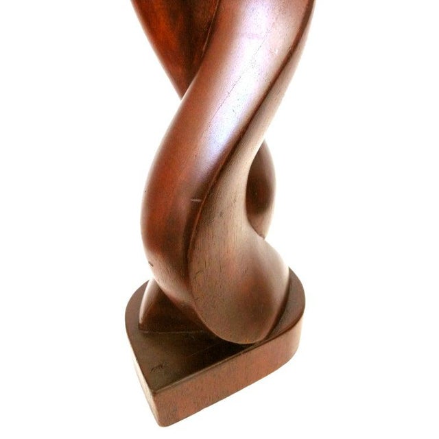 Hand Carved Wooden "Flame" Sculpture For Sale - Image 4 of 6