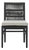 Palma Modern Black Weave Outdoor Dining Chair For Sale