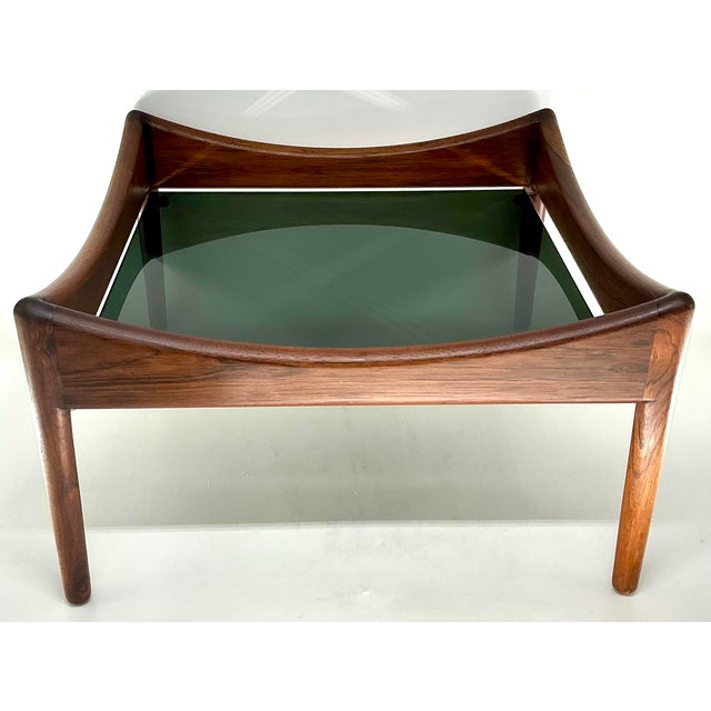 Beautiful small coffee table or low side table designer by Kristian Vedel for Soren Willadsen Mobelfabric in 1963. Solid...