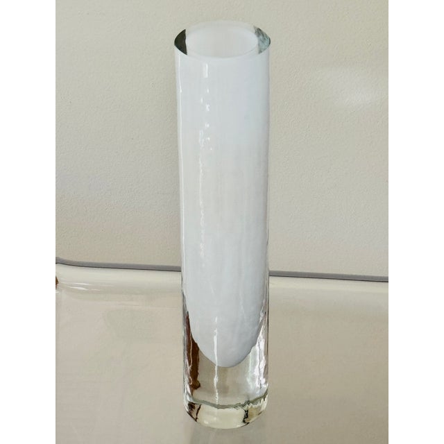Glass 1970’s Signed Alfredo Barbini Sommerso Glass Vase For Sale - Image 7 of 13
