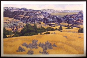 Gordon Mortensen "September in the Park" Signed & Numbered Original Woodcut Art
