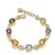 Bochic “Capri” Peridot & Multi Color Gem Bracelet Set In 18K Gold & Silver For Sale - Image 12 of 12