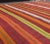 1970s Turkish Hand-Knotted Wool Kilim Flatweave Striped Rug For Sale - Image 4 of 7