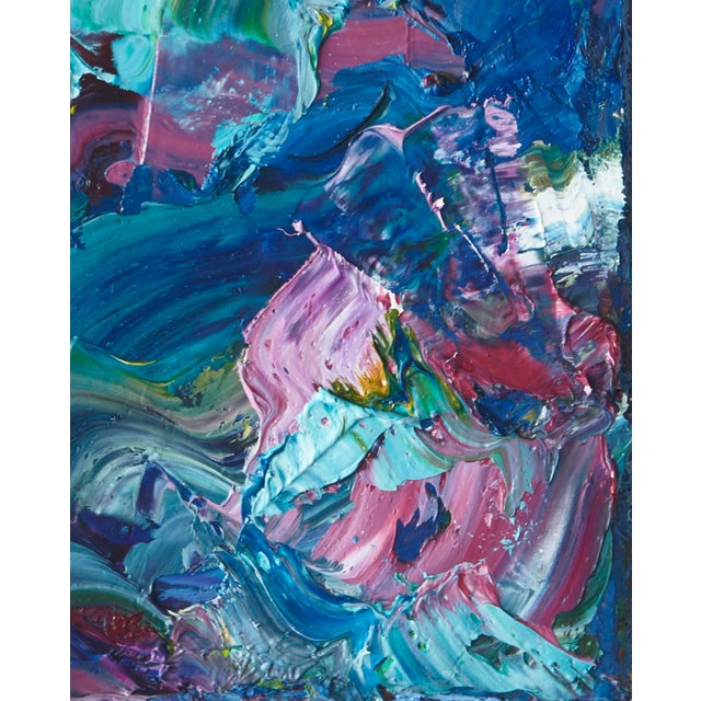 "Colourscape 9" Small Abstract Oil Painting by Simon Findlay For Sale - Image 6 of 6