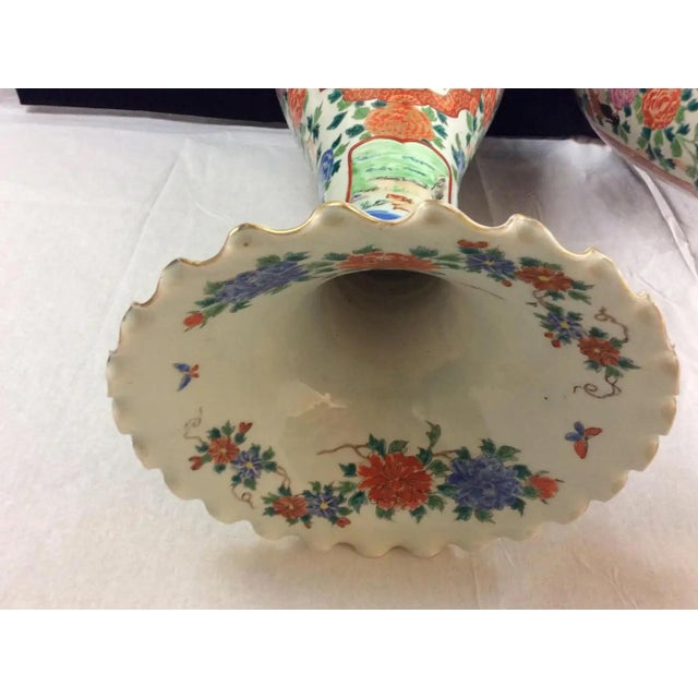 Pair of Large 19th Century Japanese Imari Porcelain Floor Vases, Meiji Period For Sale - Image 12 of 13