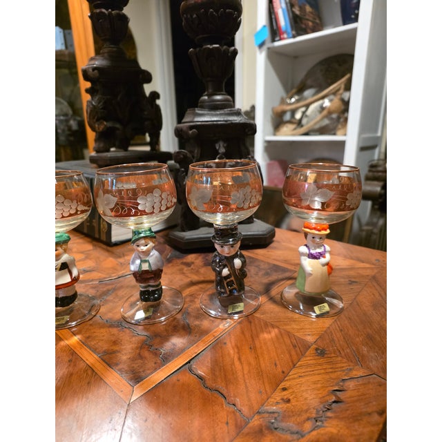 Vintage German Figural Glasses For Sale - Image 9 of 13