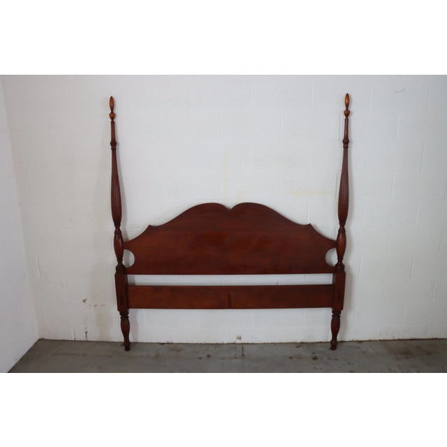 Wood Eldred Wheeler Cherry Poster Headboard Queen For Sale - Image 7 of 7
