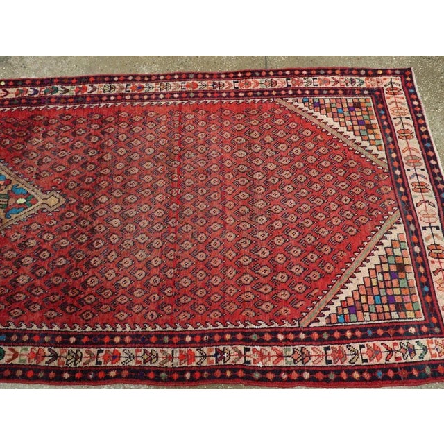Vintage Persian Malayer Rug – Size: 3' 6" X 9' 5" For Sale - Image 9 of 11