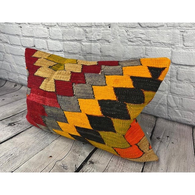 Vintage Pillow Case Turkish Kilim Pillow Decorative Kilim Pillow Dry cleaning only. PILLOW INSERT IS NOT INCLUDED