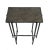 Contemporary Grey Smoke Slate Side Table For Sale - Image 3 of 8