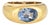 2.90ct Ceylon No Heat Sapphire Ring Cert 18k Gold Sz 6.25 Wide Band Vintage For Sale