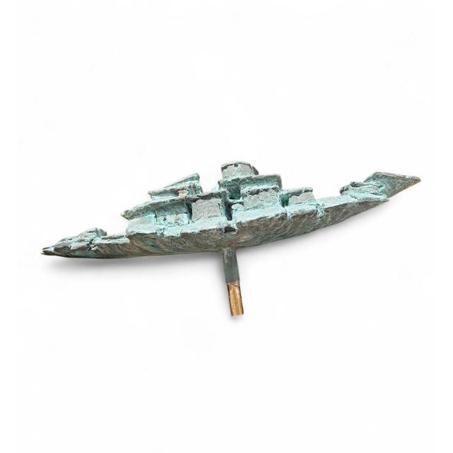 Blue Unkown, Abstract Sculpture, Bronze For Sale - Image 8 of 18