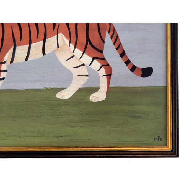 Matt Rix, Bengal Tiger Facing Left, 2000s, Oil on Board For Sale - Image 11 of 13