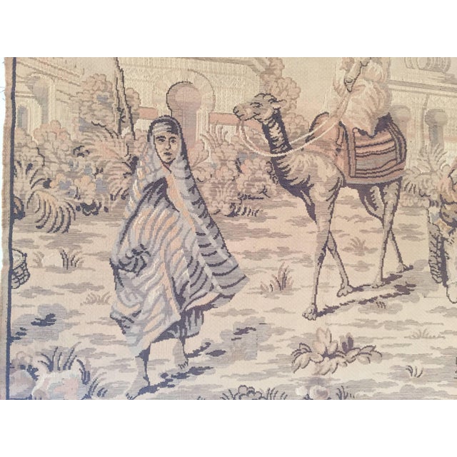 Figurative Tapestry With 19th Century Moorish Architecture Chairish