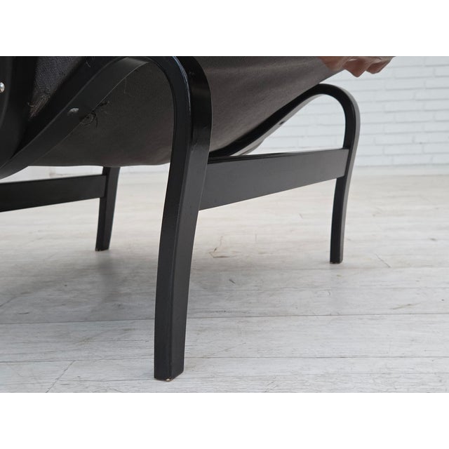 Mid-Century Modern Swedish Pernilla Lounge Chair in Leather by Bruno Mathsson for Dux, 1970s For Sale - Image 3 of 18