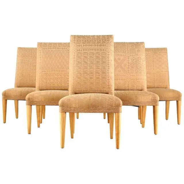 Set of Six John Hutton for Donghia Fortuny Dining Chairs For Sale - Image 13 of 13