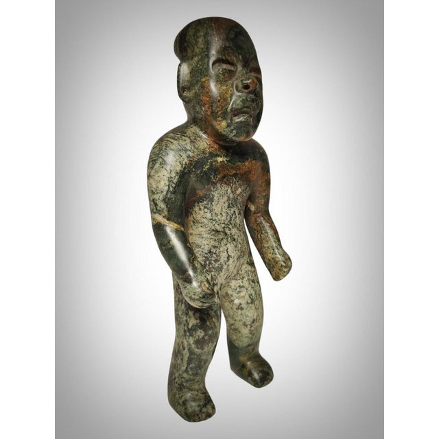 Preclassic Olmec Figurine in Stone For Sale - Image 13 of 15
