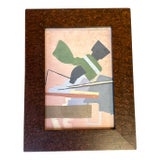 1950’s Original Abstract Expressionist Pastel Watercolor Painting For Sale