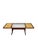 Wood Vintage Mid-Century Modern Tile-Top Coffee Table With Removable Glass Center Panel For Sale - Image 7 of 9