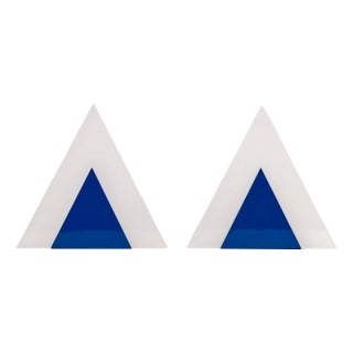 Italian Geometric Sconces from Guzzini, 1970s, Set of 2 For Sale