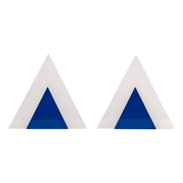 Italian Geometric Sconces from Guzzini, 1970s, Set of 2 For Sale
