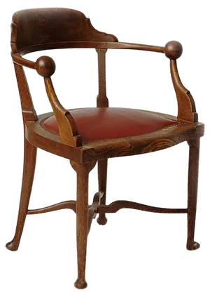 Hungarian Solid Oak Model No. 803 Armchair from Lingel Karoly & Sons, 1915