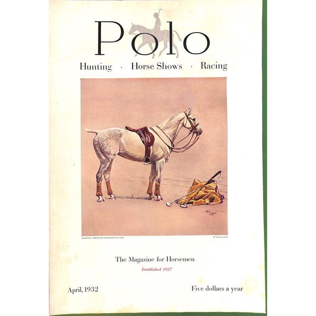 Mid 20th Century Cecil Aldin 'Activity' Polo Pony Hand-Colour Plate For Sale - Image 5 of 10