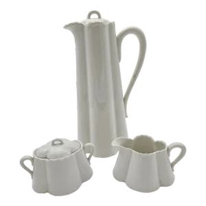 1940s Limoges Hot Chocolate or Tea Set- 3 Pieces