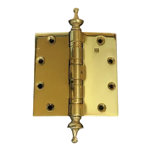 Vintage Mid 20th Century Hager Heavy Duty Solid Brass Door Hinge