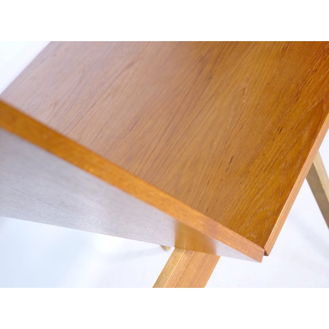 Wood Mid-Century Folding Dining Table in Walnut by Wilhelm Renz, 1960s For Sale - Image 7 of 9