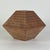 Vintage Original Geometric Wood Sculpture in Faceted Polyhedron Diamond/Pyramid Shape For Sale - Image 4 of 9